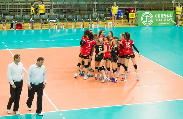 Odessa Ukraine September 2017 2018 Cev Volleyball Cup Women Played — Stock Photo, Image