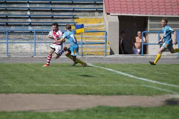 Odessa Ucrânia Abril 2018 International Rugby Match Credo Odessa White — Fotografia de Stock