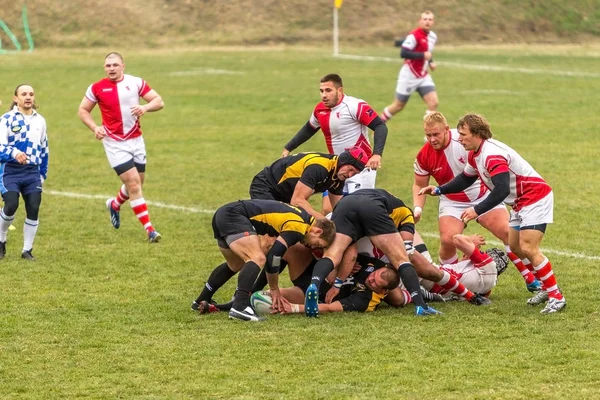 Odessa Ucrânia Novembro 2015 Campeonato Ucraniano Rugby Credo Odessa Olympic — Fotografia de Stock