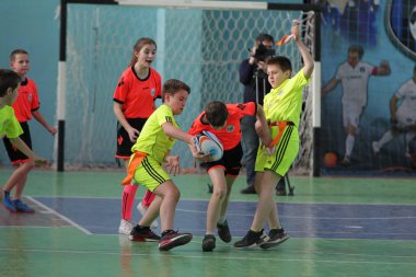 29 Nisan 2017 - Odessa, Ukrayna: rugby ligi odessa maçın özel spor okulu