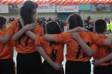 Odessa, Ukrayna - 29 Nisan 2017: rugby ligi odessa maçın özel spor okulu