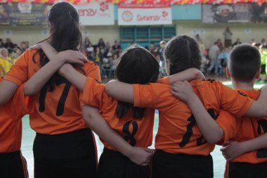 Odessa, Ukrayna - 29 Nisan 2017: rugby ligi odessa maçın özel spor okulu