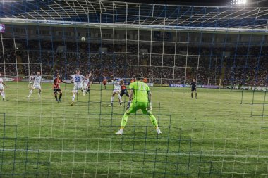 Odessa, Ukrayna - 21 Temmuz 2018. Dinamo Kiev ve Shahtar Donetsk Premier lig liderleri şiddetli ilkeli duygusal maçında Ukrayna Super Kupası maç sırasında