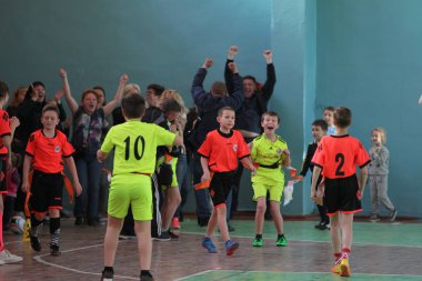 29 Nisan 2017 - Odessa, Ukrayna: rugby ligi odessa maçın özel spor okulu