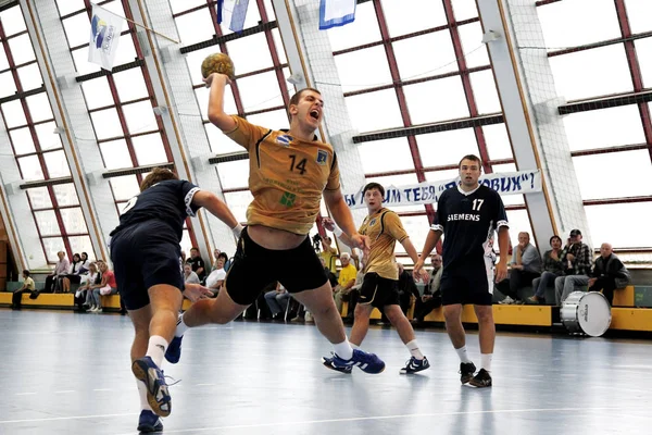 Odessa Ukraine Septembre 2010 Intense Match Handball Émotionnel Amical Entre — Photo