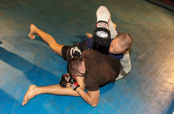 Odessa Ucrânia Outubro 2015 Lutas Regionais Ringue Atletismo Mma Lutadores — Fotografia de Stock