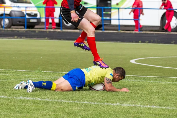 Odessa Ukraina Maja 2016 Roku Półfinale Pucharu Europy Rugby Trzymająca — Zdjęcie stockowe