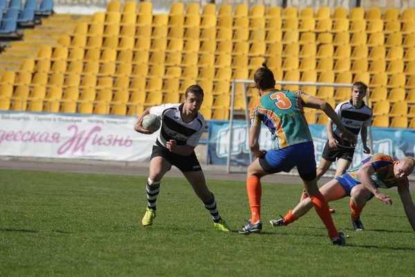 Odessa Ukraine April 2018 International Match European Rugby Championship Politechnik — Stock Photo, Image