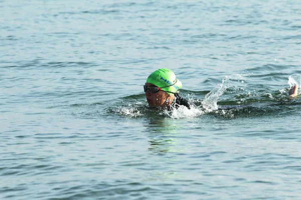 Odessa Oekraïne September 2018 Oceanman Wij Zijn Open Water Zwemmen — Stockfoto