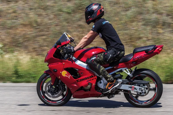 Odessa Ucrania Junio 2018 Carreras Motos Motos Carreras Dinámicas Realistas —  Fotos de Stock