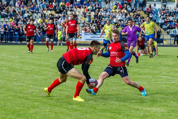 Odessa Ukraina Maja 2016 Roku Półfinale Pucharu Europy Rugby Trzymająca — Zdjęcie stockowe