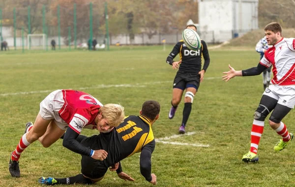 Odessa Ukraine November 2015 Ukrainischer Cup Rugby Credo Odessa Und — Stockfoto