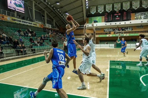 Odessa Ucrania Diciembre 2015 Partido Super Liga Ucrania Baloncesto Derby — Foto de Stock