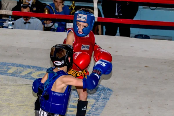 Odessa Ucrânia Abril 2015 Copa Ucrânia Sobre Boxe Tailandês Entre — Fotografia de Stock