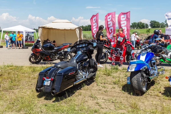 Odessa Ukrayna Haziran 2018 Motosiklet Yarışı Dinamik Gerçekçi Yarış Motosikletler — Stok fotoğraf