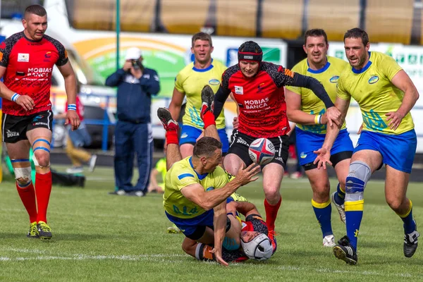 Odessa Ukraina Maja 2016 Roku Półfinale Pucharu Europy Rugby Trzymająca — Zdjęcie stockowe