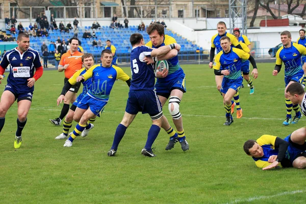 오데사 우크라이나 2013 몰도바 우크라이나의 팀입니다 플레이어 일치의 강렬한 — 스톡 사진