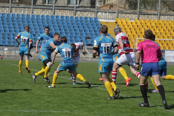 Odessa Ucrânia Abril 2018 International Rugby Match Credo Odessa White — Fotografia de Stock