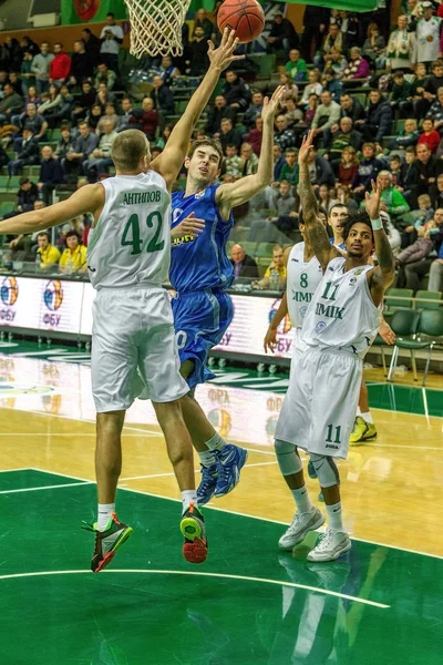 Odessa Ucrânia Dezembro 2015 Jogo Super Liga Ucrânia Basquete Derby — Fotografia de Stock