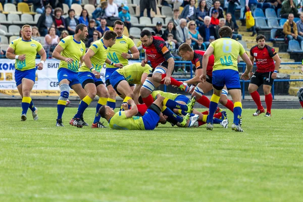 Odessa Ukraina Maja 2016 Roku Półfinale Pucharu Europy Rugby Trzymająca — Zdjęcie stockowe