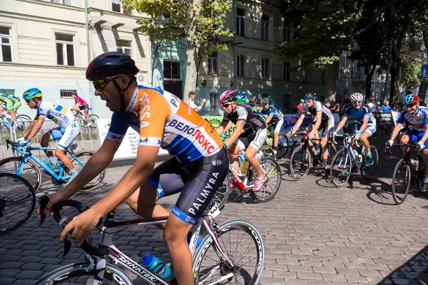 Odessa Ukraine August 2017 Eine Gruppe Von Radfahrern Auf Rennrädern — Stockfoto