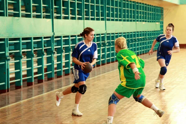 Odessa Ukraine Septembre 2010 Match Handball Émotionnel Intense Entre Équipe — Photo