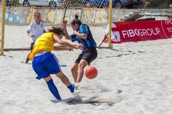 Odessa Ukraine August 2015 Meisterschaft Der Ukraine Auf Strand Fußball — Stockfoto