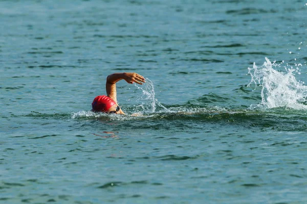 Odessa Ukraine 2018 Oceanman Open Open Open Water Swimming Competition — стоковое фото