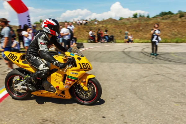 Odessa Ukraine Junho 2018 Motociclismo Motos Corrida Dinâmicos Realistas Pista — Fotografia de Stock