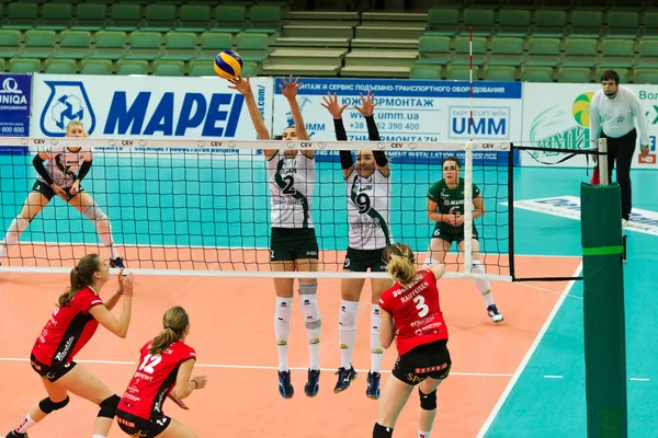 Odessa Ukraine September 2017 2018 Cev Volleyball Cup Women Played — Stock Photo, Image