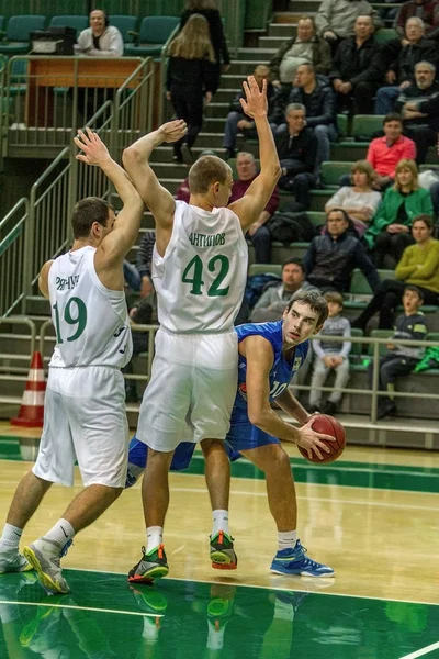 Odessa Ucrânia Dezembro 2015 Jogo Super Liga Ucrânia Basquete Derby — Fotografia de Stock