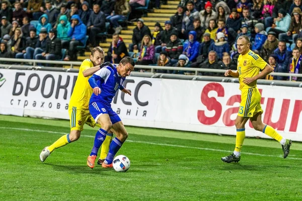 Odessa Ukraine Mars 2016 Match Amical Entre Équipe Nationale Football — Photo