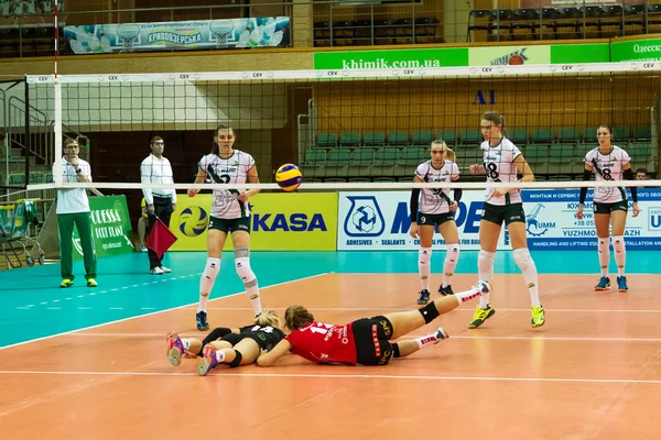 Odessa Ukrayna Eylül 2017 2018 Voleybol Cev Kupası Kadınlar Oynanan — Stok fotoğraf