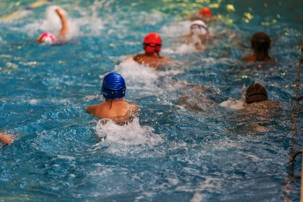 Odessa Ukrayna Eylül 2016 Havuzda Çocuklar Arasında Ukrayna Şampiyonası Triatlon — Stok fotoğraf