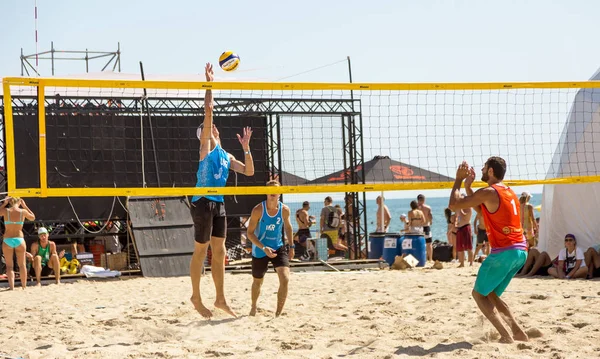 Odessa Ukrayna Ağustos 2017 Ukrayna Beach Voleybol Şampiyonası Oyunlar Festivali — Stok fotoğraf