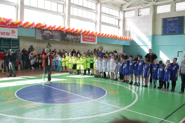 Odessa, Ukrayna - 29 Nisan 2017: rugby ligi odessa maçın özel spor okulu