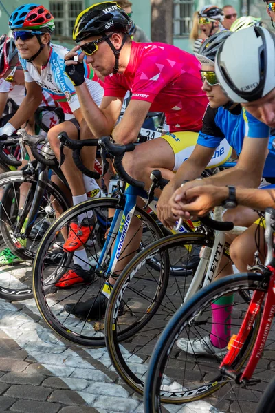 Odessa Ukraine August 2017 Eine Gruppe Von Radfahrern Auf Rennrädern — Stockfoto