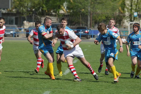 Odessa Ukraine April 2018 Internationales Rugbyspiel Credo Odessa Und Weiße — Stockfoto