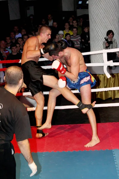 Odessa Ukraina Lokakuuta 2010 Fight Club Taistelu Ilman Sääntöjä Vapaaottelijat — kuvapankkivalokuva