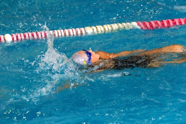 Odessa Ukraine September 2016 Sportliches Schwimmen Pool Während Der Ukrainischen — Stockfoto