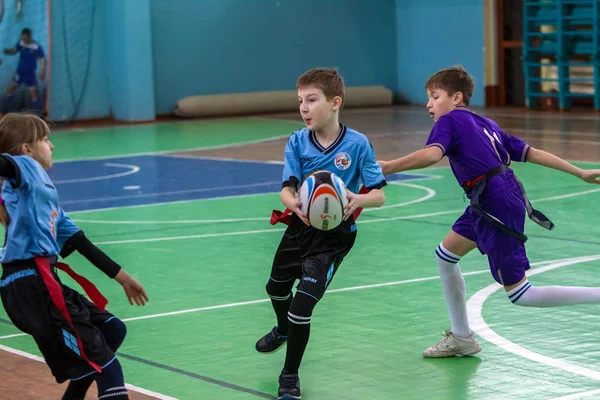 Odessa Ukraina Kwietnia 2017 Liga Rugby Mecz Odessa Szkoły Sportów — Zdjęcie stockowe