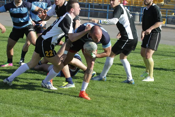 Odessa Ukraine April 2018 International Match European Rugby Championship Politechnik — Stock Photo, Image