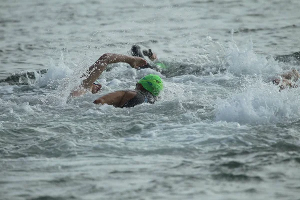 Одесса Украина Сентябрь 2018 Oceanman Open Water Swimming Competitions Odessa — стоковое фото