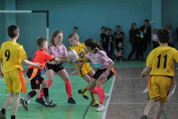 Abril 2017 Odessa Ucrania Liga Rugby Odessa Escuela Deportes Especiales — Foto de Stock