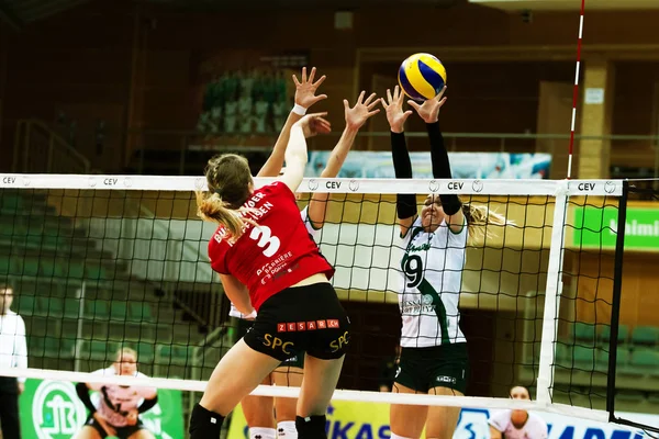 Odessa Ukraine September 2017 2018 Cev Volleyball Cup Frauen Spielte — Stockfoto