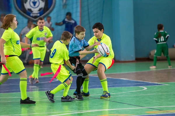 Odessa Ucrânia Abril 2017 Partida Liga Rugby Odessa Escola Especial — Fotografia de Stock