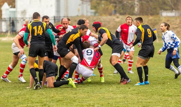 Odessa Ukraina Listopada 2015 Rugby Puchar Ukrainy Credo Odessa Olympic — Zdjęcie stockowe