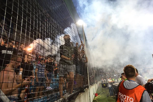 Odessa Ukraine July2 2018 Fanatische Fans Auf Den Rängen Während — Stockfoto