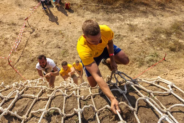 Odessa Ukraine August 2018 Traditionelle Sportwettkämpfe Der Nation Ukrainisches Rennen — Stockfoto