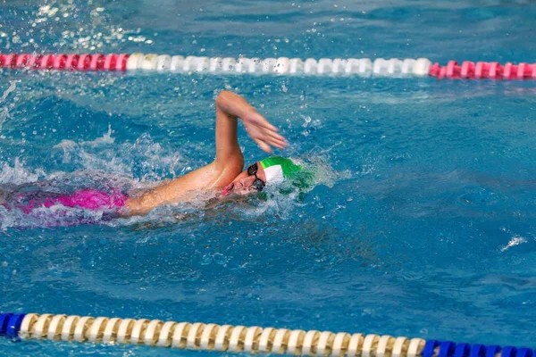 Odessa Ukraine September 2016 Sportliches Schwimmen Pool Während Der Ukrainischen — Stockfoto